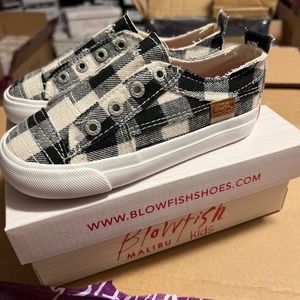 Blowfish cream buffalo check sneaker